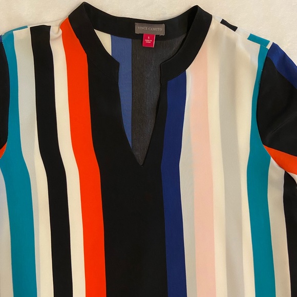 Vince Camuto Striped Top - Picture 3 of 5